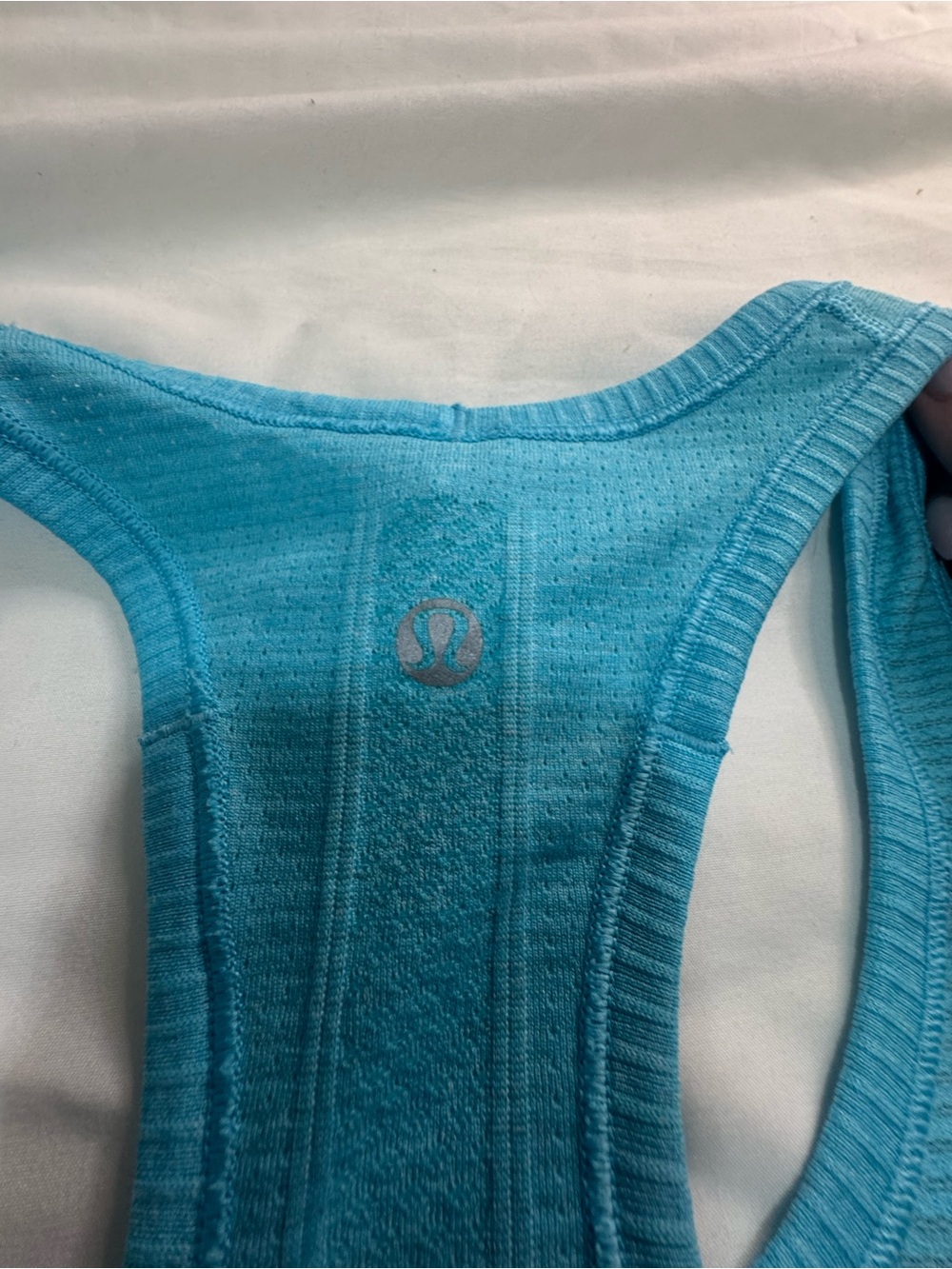 Lululemon Swiftly Racerback Tank - Turquoise Blue - Picture 2 of 4